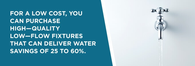 water fixtures that deliver savings of 25-60%