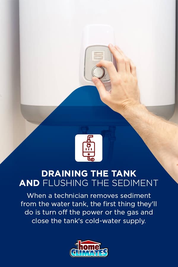 how to drain the tank and flush the sediment