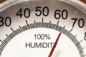 A Humidity meter points to 65% humidity level.