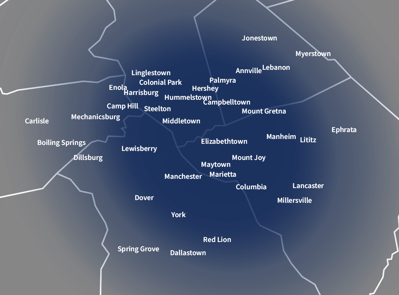 Home Climates service area map