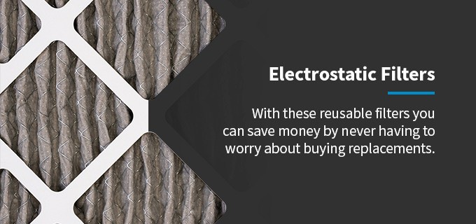 electrostatic filters being reused