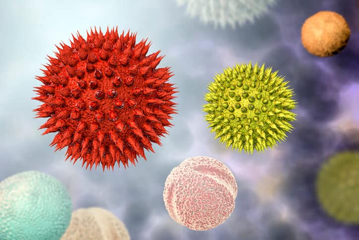 microscopic particles