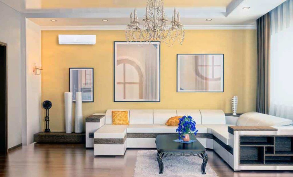 ductless unit living room